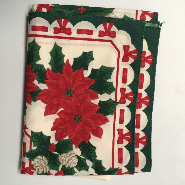 TABLECLOTH, Christmas Design - Poinsettia